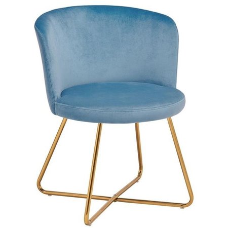 MYCO FURNITURE Myco Furniture AL9000-BL 22 x 23 x 29 in. Alexa Accent Chair; Blue - Set of 2 AL9000-BL